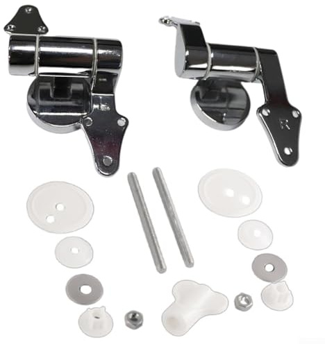 DAZZLEEX Charnière de ralentissement en alliage de zinc pour lunette de toilette - Charnière triangulaire sans bruit pour couvercle de toilette