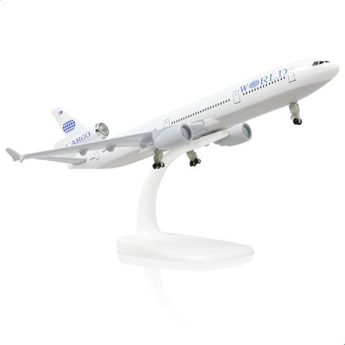 QIYUMOKE MD-11 Trans World 1/300 Diecast Metal Flygplansmodell TWA Alloy Display Flygplan Modell Kit För Samling Aviation Fans Present