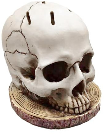 Porte-couteaux de cuisine tête de mort,porte-couteaux tête de mort,Support de couteaux de rangement d’horreur - Support de couteaux squelette gothique, bloc de rangement de couteaux de crâne