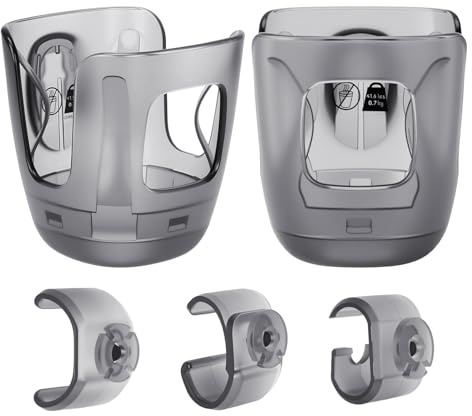2 Pack - Stroller Cup Holder, Baby Cup Holder Compatible with UPPAbaby Vista, Cruz and Minu Strollers – Fits Most Cup Sizes, Quick-Release Design
