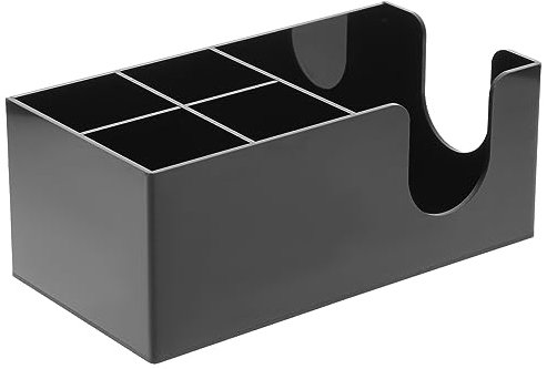 MAGICLULU Sturdy Acrylic Tea Bag Coffee Station Organizer Compartment Countertop Storage Rack
