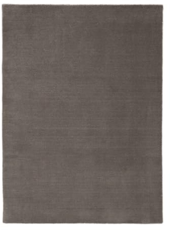 carpetfine handgefertigter Wollteppich Gabbeh Lola Grau 240x340 cm Weich, Hochwertig, Zeitlos | Reine Schurwolle für Gemütlichkeit & Eleganz im Wohn- und Schlafzimmer