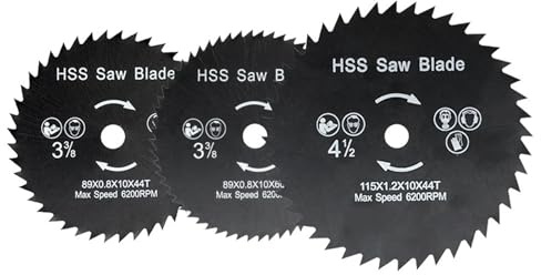 HSS-Sägeblatt, 89 x 10 mm, 44/60 Zähne, Kreissägeblatt, nirtidbeschichtetes Holz, Metall, Schneidwerkzeug, Sägescheibe(89x10mm 44T)