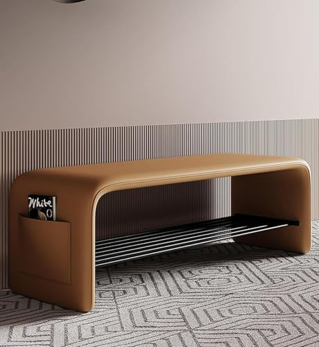 Scarpiera multifunzione arancione con contenitore, perfetta per camera da letto e ingresso, scarpiera bassa lunga 80 cm e mobili eleganti e pratici