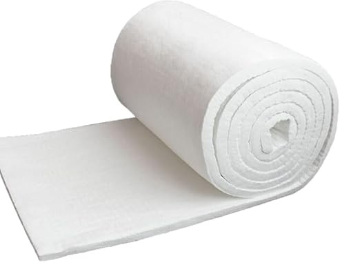 HTRDHT Coperta Isolante in Fibra Ceramica 100x61cm - Materassino Isolante Termico per Forni, Lavastoviglie e Tubi | Taglio Facile, Isolamento Acustico e Stabilità(Size:10mm (0.39))