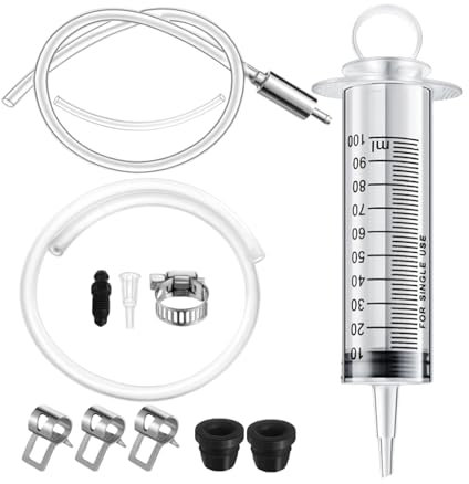 Pompe à vide manuelle pour voiture - Moto - Pompe à liquide de frein - Kit d'outils d'aspiration pour purge et changement d'embrayage - Pour atelier et entretien de voiture