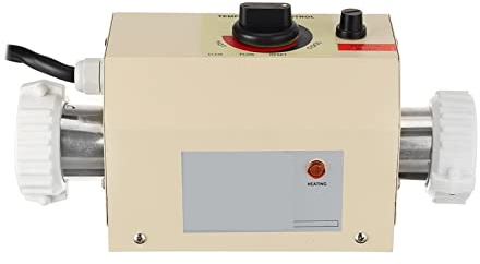 DIGNIFE Pool Heater, Electric Pool Heater Water Swimming Pool SPA Hot Tub Bath Heater Thermostat Heating for Hot Bath Outdoor SPA 3.3KW