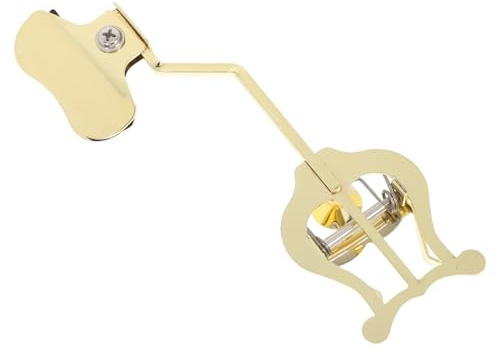 Goldener Notenclip für Trompete, Verstellbar, für Marschmusik | Metall, Universell für Blechblasinstrumente, Leichtes Design, Außenauftritte, Hoher Sichtgrad