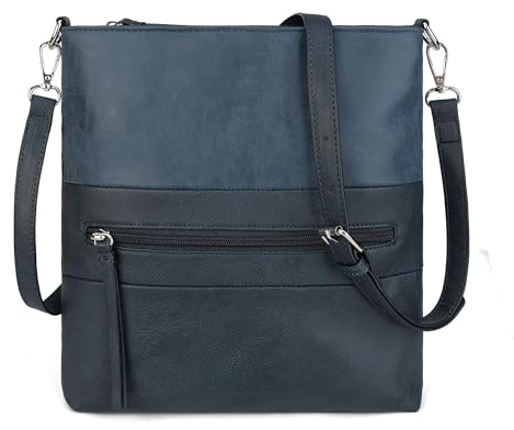 Gladdon Schultertasche Damen PU Umhängetasche verstellbarem Schultergurt | Große Schultertasche aus PU-Leder mit verstellbarem Schultergurt, geeignet für Alltag, Büro, Shopping und Reisen