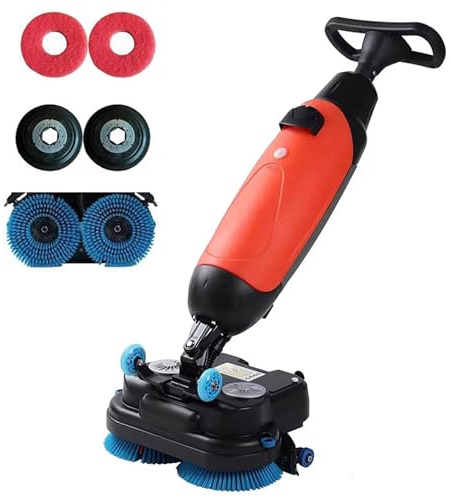 Lavapavimenti professionale ultra-compatto e portatile, senza fili, batteria da 90-120 minuti, larghezza 42,9 cm, pulizia per casa, ufficio, bagni e piccoli spazi commerciali, piastrelle e pavimenti
