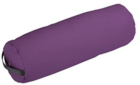 Earthlite Bolster Pillow Fluffy – Soft Filling, Durable, Easy to Clean 100% PU Upholstery incl. Strap Handle/Professional Quality CFC-Free/Back Pain Relief, Amethyst