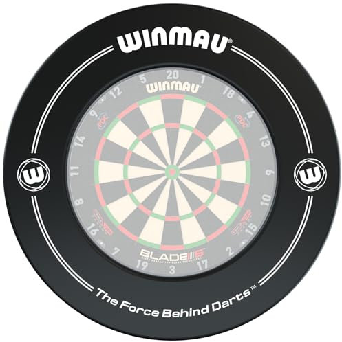 Winmau Printed Black Dartscheibe Surround Suitable for All Winmau Bristle Dartboards