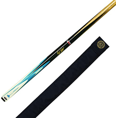 BCE Shockwave” Mark Selby Queue de Billard 145 cm Procédé 9.5mm (1/2) Snooker Unisex-Adult, Noir/Blue/Blanc, 57 inches