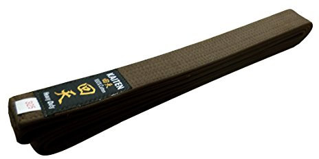 Kaiten Karategürtel Gürtel Budogürtel Baumwolle (braun) (230)