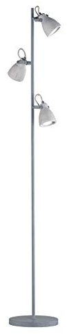 Trio Leuchten Stehleuchte Concrete 802530478, Metall, Schirm Beton, 3 x GU10