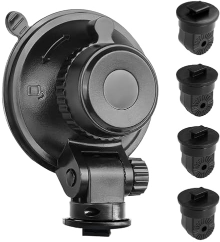 Sportway S504, Saugnapf Dash Cam Halterung (5. Generation) mit 4pcs 360 drehbare Gelenke für Apeman Ssontong Biuone iZEEKER HaHoco und die meisten Anderen Auto Dash Cameras