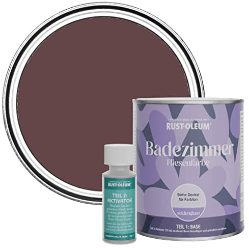 Rust-Oleum Purple Water-Resistant Bathroom Tile Paint in Satin Finish - Mulberry Street 750ml