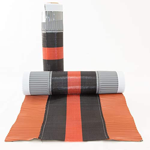 FTMETALLI - Nastro Sottocolmo ventilato - Rotolo 5 metri in alluminio e polipropilene per l'areazione dei colmo dei tetti -Testa di moro - Made in Italy