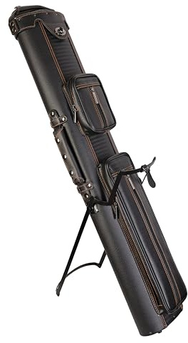 ASKA Hard 4x8 Pool Cue Case, Holds Up to 4 Butts and 8 Shafts, Choice of Styles (C48P01)
