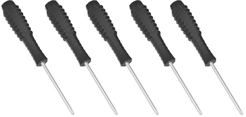FOCMKEAS 5 Pcs Mini Phillips Screwdriver, 3mm Cross Head, 100mm, Black