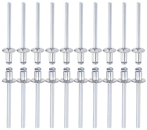 DTGN 4mm x 6mm (DxL) Blindnieten - 60Pack - Gut für Maschine Verbindung - Aluminum Kuppel Offenes Ende Niet