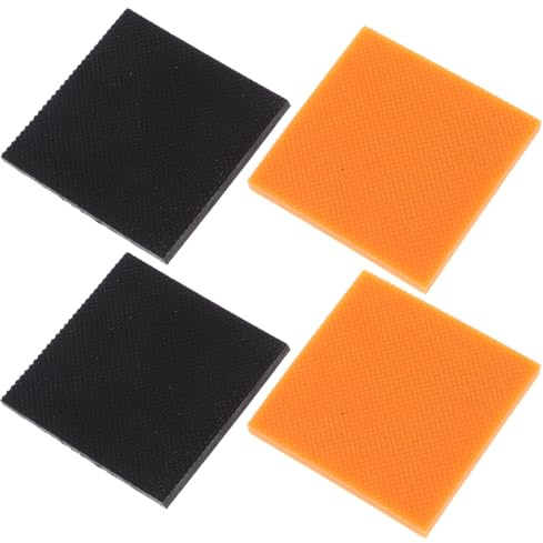 NIYANGLE Lot De 4 Protections Anti-Usure Pour Talons Hauts Carrés Patchs De Réparation Et Remplacement De Talon De Chaussure Semelles Antidérapantes Pour Marcher Sans Bruit