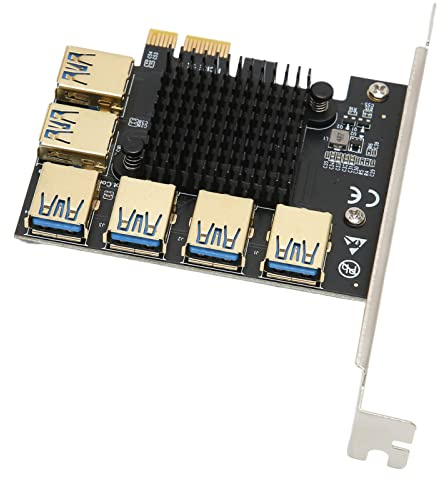PCI-E 1 Bis 6 Port Riser Card für DOS für für Win, USB3.0 Grafikkarten Erweiterungskarte für GPU Ethereum Bitcoin Mining.