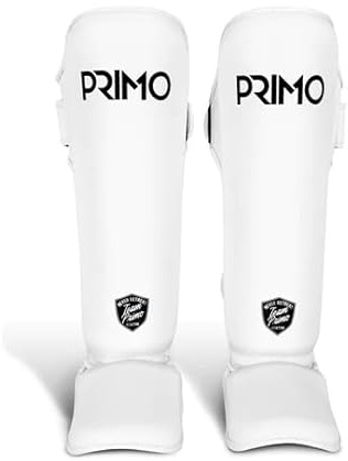 Primo Classic Muay Thai Schienbeinschützer - Weiß - Größe S