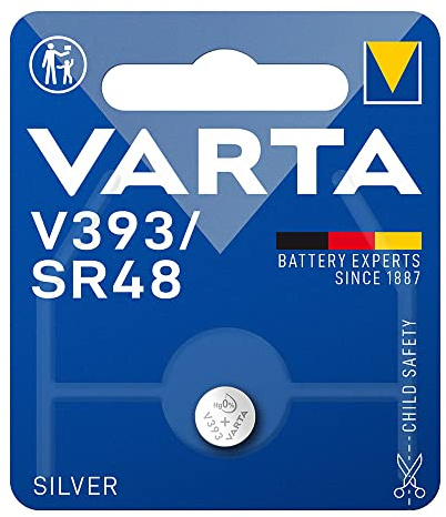 Micro Pila de botón 1,55V V393, tamaño Ø7,9x5,4mm, Ideal para Relojes, Juguetes y Dispositivos electrónicos pequeños.