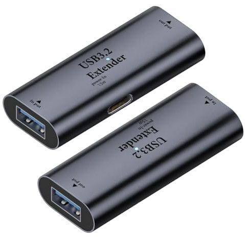 Mauedest Rallonge d'alimentation USB A 3.2, amplificateur de signal, alimentation 5 Gbit/s 15 W pour téléphone, ordinateur portable, appareil photo, scanner, imprimante