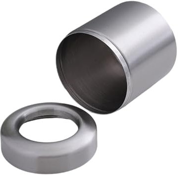 ZAYIUKI Poubelle en Acier Inoxydable Petite Poubelle de comptoir Poubelle de 1,5 L avec/sans Couvercle pivotant Poubelle de Table pour Bureau