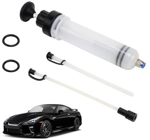 Oljespruta, 200CC Oljesugpump, 200 ml Oljesugspump, Oljepump, Vätskesugare, Fyllningspump, Olja Sugpump, Oljesugpistol, Oljesugare Påfyllningspump för Motorolja,Växellådsolja,Bakaxelolja och Kylvätska