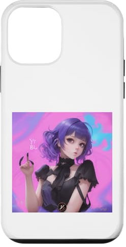 Anime capelli lilla Custodia per iPhone 12 mini