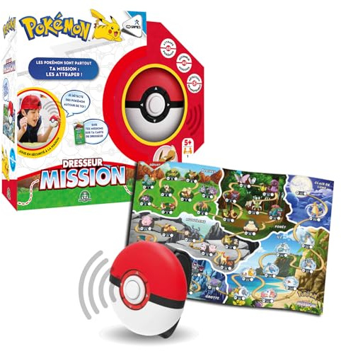 Pokémon - Missionstrainer, unterhaltsames und immersives Gesellschaftsspiel, fängt alle Pokémon, für bis zu 4 Spieler, für Kinder ab 5 Jahren, GPK02