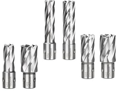 WMYOZDC Metal Core Drill Bit, Ring Milling Cutter 35/55mm Side Shank Hole Saw Hollow Drill Bit for Metal Drilling 12-30mm(16x55mm)