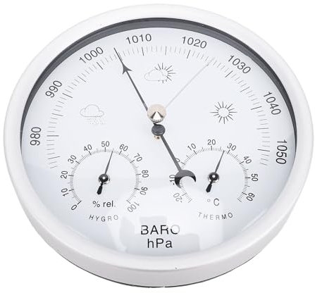 Pyhodi Stazione Meteorologica del Barometro, 132 Mm per Casa Meccanica Stazione Meccanica per Esterni per Esterni Igometro del Barometro Barometro per la Parete Domestica, Barca Pesca