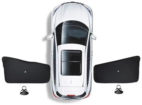 HAMFISTB Pare-Soleil Vitre Voiture Pare-Soleil Toit Ouvrant pour Tesla pour Modèle 3 pour Highland 2024 Fenêtre Latérale Confidentialité Store Puits Lumière Filet D'ombrage Ouvrant(R Side Suction)