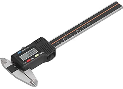 Itonash Calaincha Numérique de 150 Mm （此处为笔误 ， 应为 Cliper） ， Caliper Vernier en Acier Inoxydable à Haute sensibilité avec Précision de 0,01 Mm, pour la Mesure de la Profondeur du