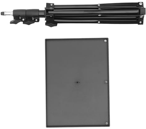 KONTONTY 1m Tripod Projector Stand Laptop Tray Portable Projector Holder Adjustable Tripod Stand Shelf for Home Bedside Use