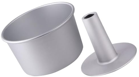 FIXOSHEE Moule à Gâteau Chiffon Rond Creux 6 Pouces Alliage D'aluminium Antiadhésif Cuisson Pâtisserie Outil pour Amateurs et Professionnels la Cuisine Maison Restaurant