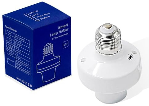 Light Socket Adapter, Zigbee Protocol Remote Control，E26/E27 Bulb Adapter, APP Remote Control, Smart Lamp Socket Power Adapter