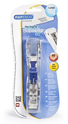 RAPESCO RC6008SS Dispenser Supaclip 60 e 8 Clips in Acciaio Inossidabile