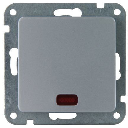 UNITEC Kontrollschalter, Le Mans, Serie 603, Silber