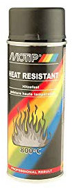 MOTIP - BOMBE DE PEINTURE MOTIP PRO HAUTE --TEMPERATURE NOIR spray 400ml (04031)