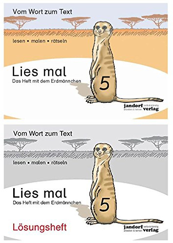 Lies mal 5 Erdmännchen Heft und Lösungsheft