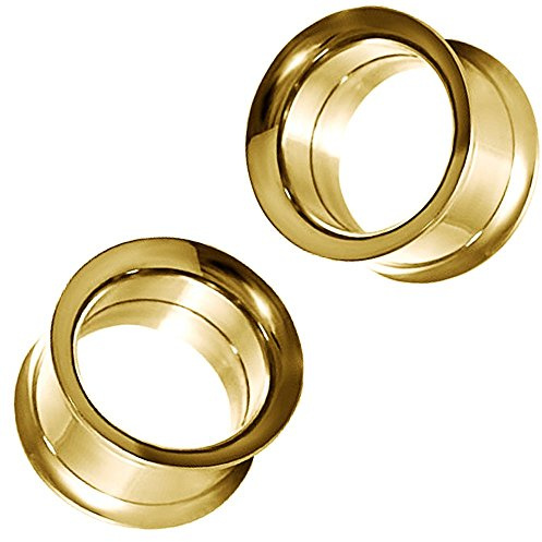 Soul-Cats Flesh Tunnel 2er Set Tunnelset Gold