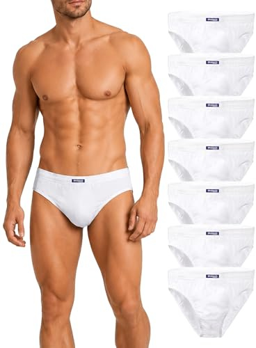 BRUBAKER Slip Homme - Lot de 7 - Coton 100%
