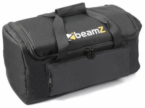 Beamz AC-120 Maleta de Transporte para focos o Productos de iluminación, Medidas 482 x 266 x 254 mm para Efectos de iluminación y Equipo de DJ, Bolsillo Independiente para Accesorios, Color Negro