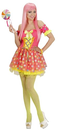 W WIDMANN MILANO Party Fashion - Disfraz de chica golosa, vestido, piruleta, cupcake, carnaval