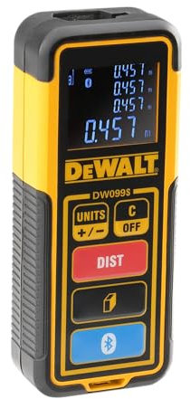 DeWalt DW099S-XJ Télémètre laser, Noir/Jaune, 30 m